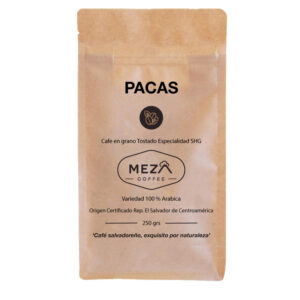 Bolsa Café en grano tostado PACAS 250grs