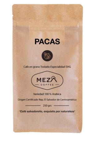 Bolsa Café en grano tostado PACAS 250grs